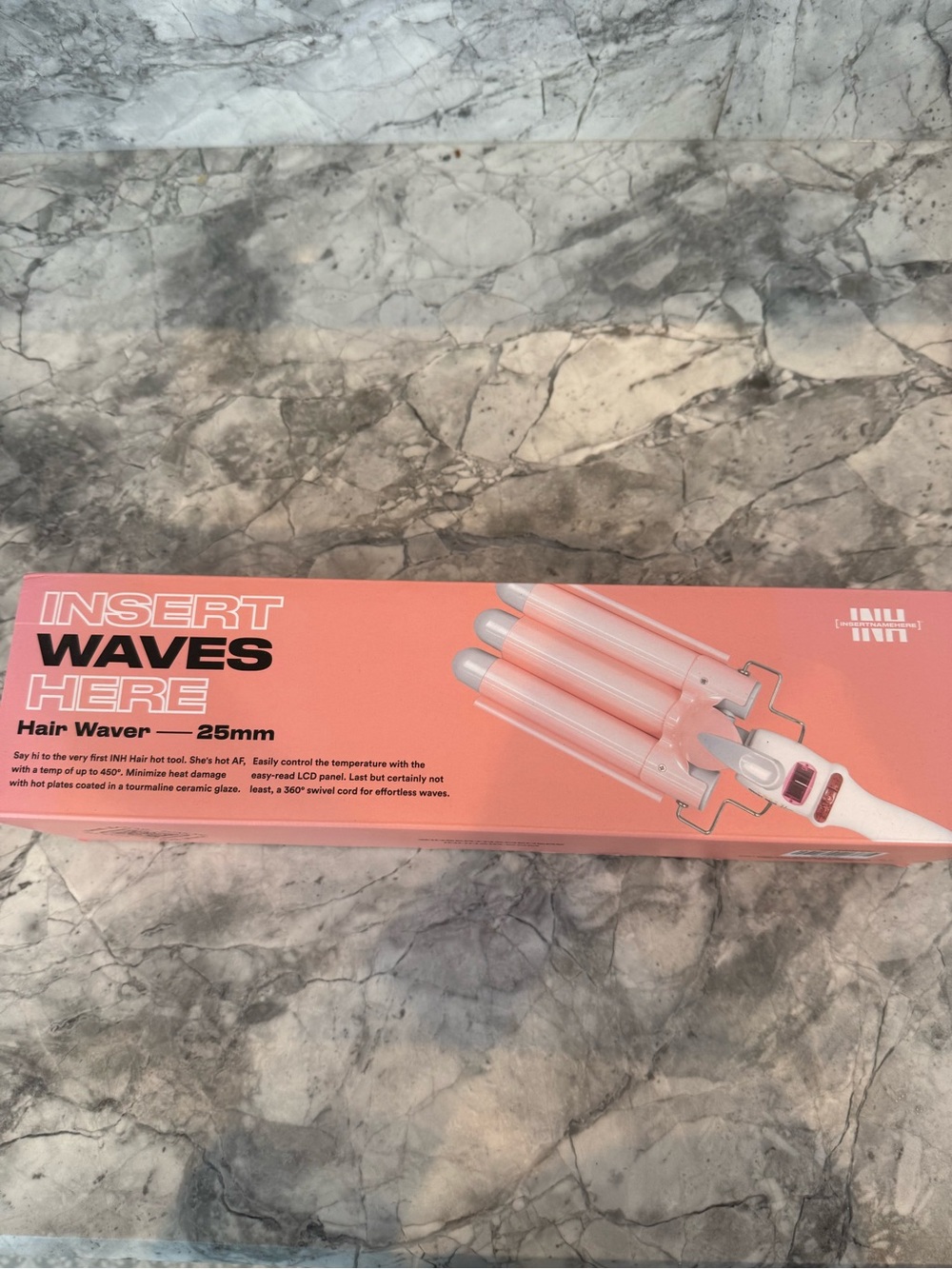 25mm Pink Hair Waver – Triple Barrel Styling Iron